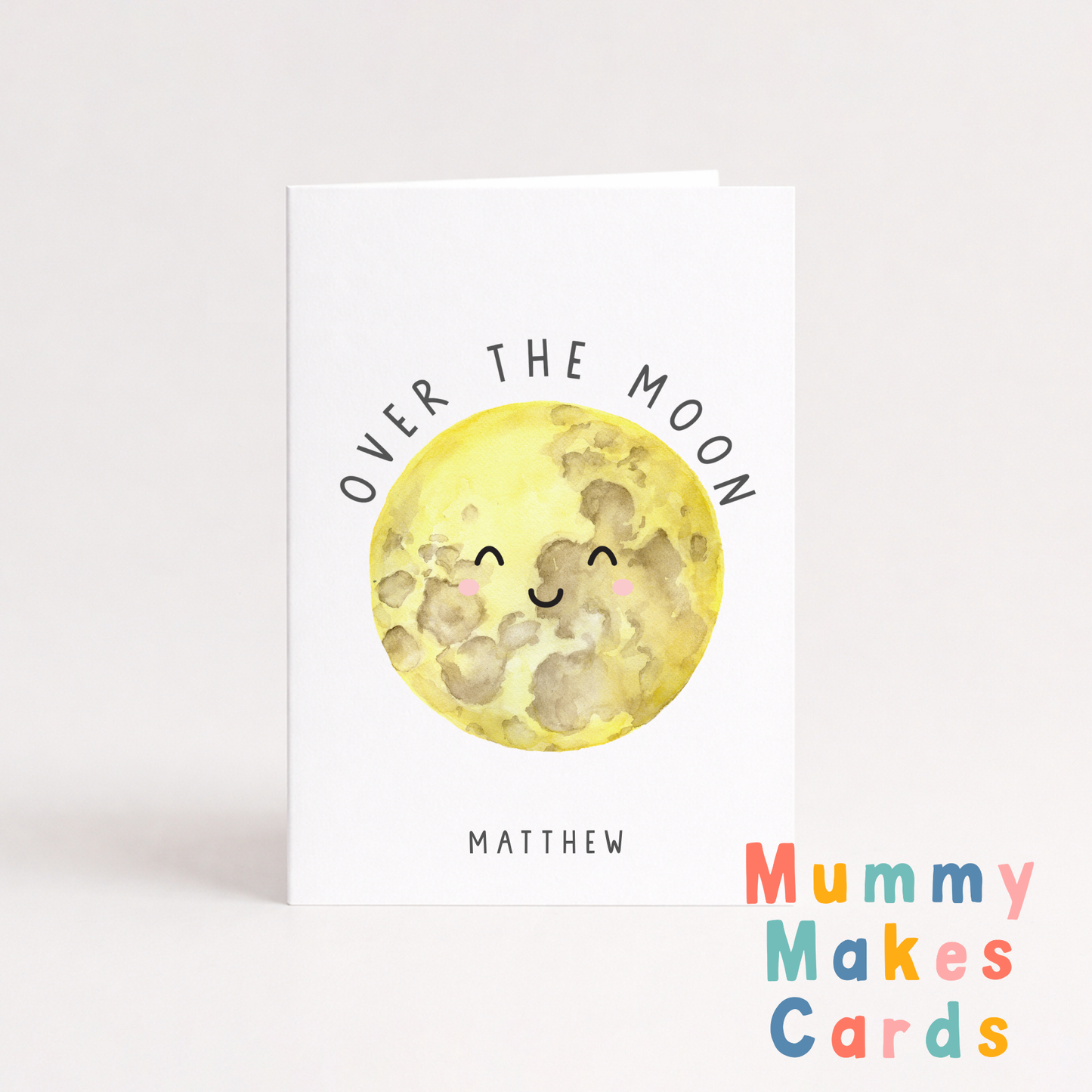 Over The Moon - Congratulations Card