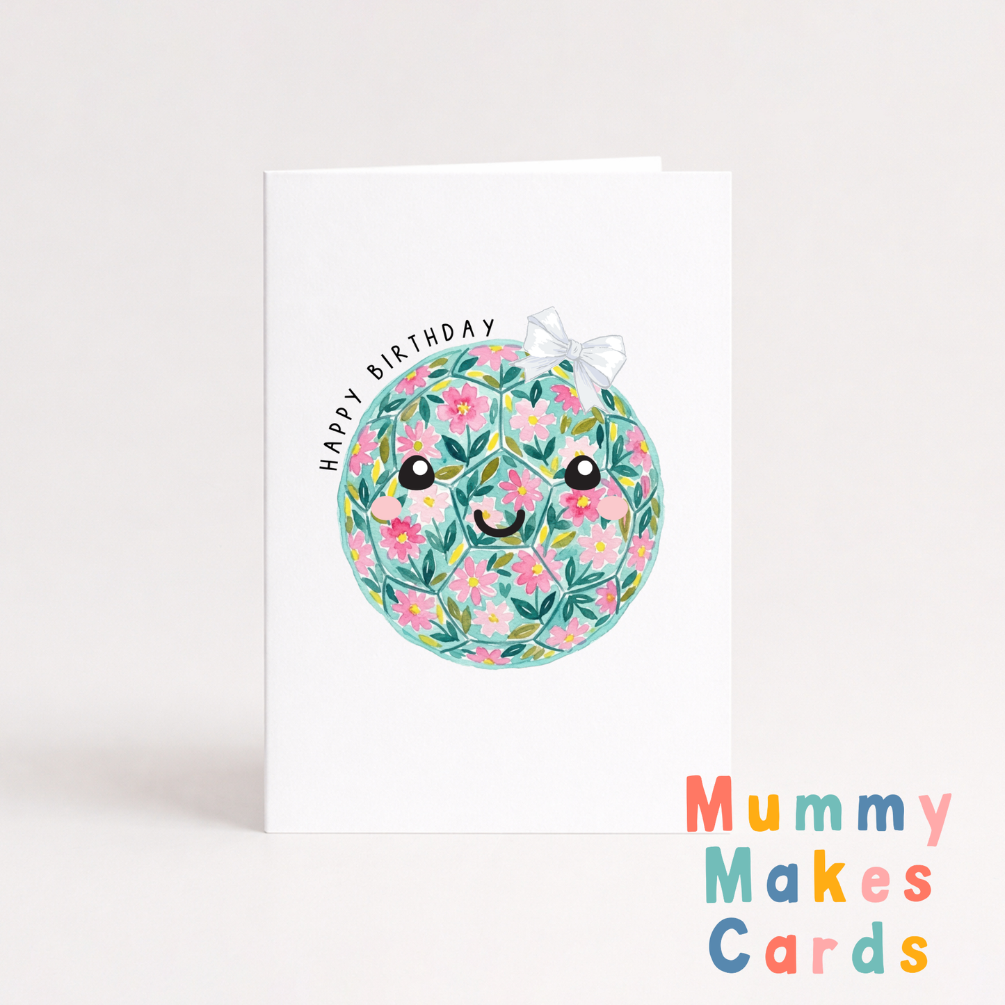 Happy Birthday - Floral Football (Design 1)