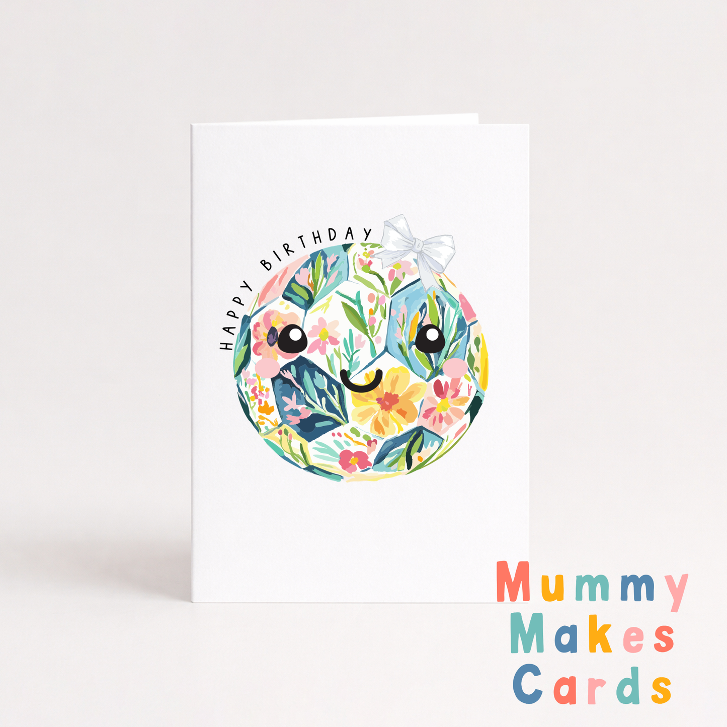 Happy Birthday - Floral Football (Design 4)
