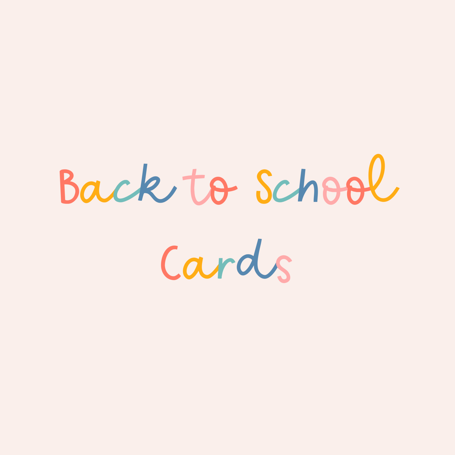Back To School Cards
