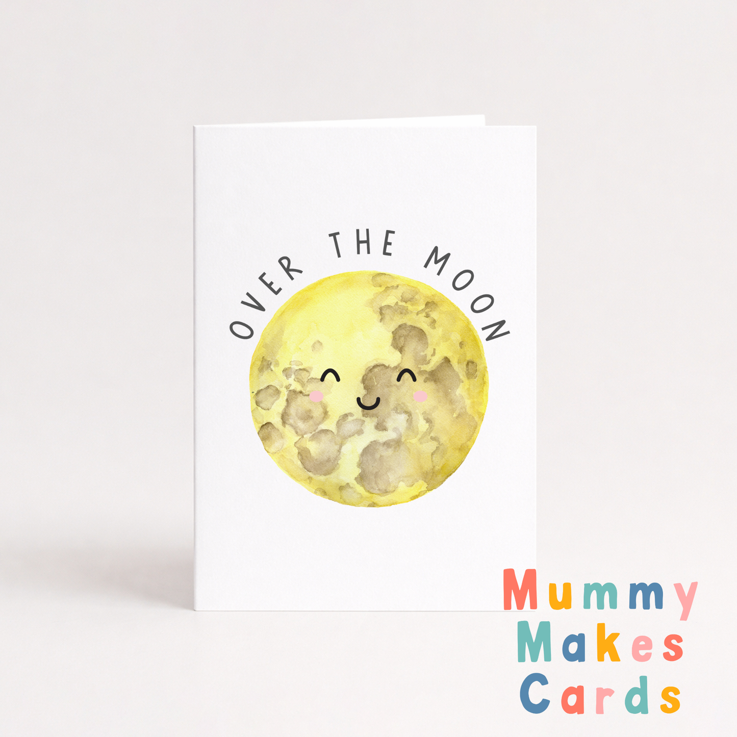 Over The Moon - Congratulations Card