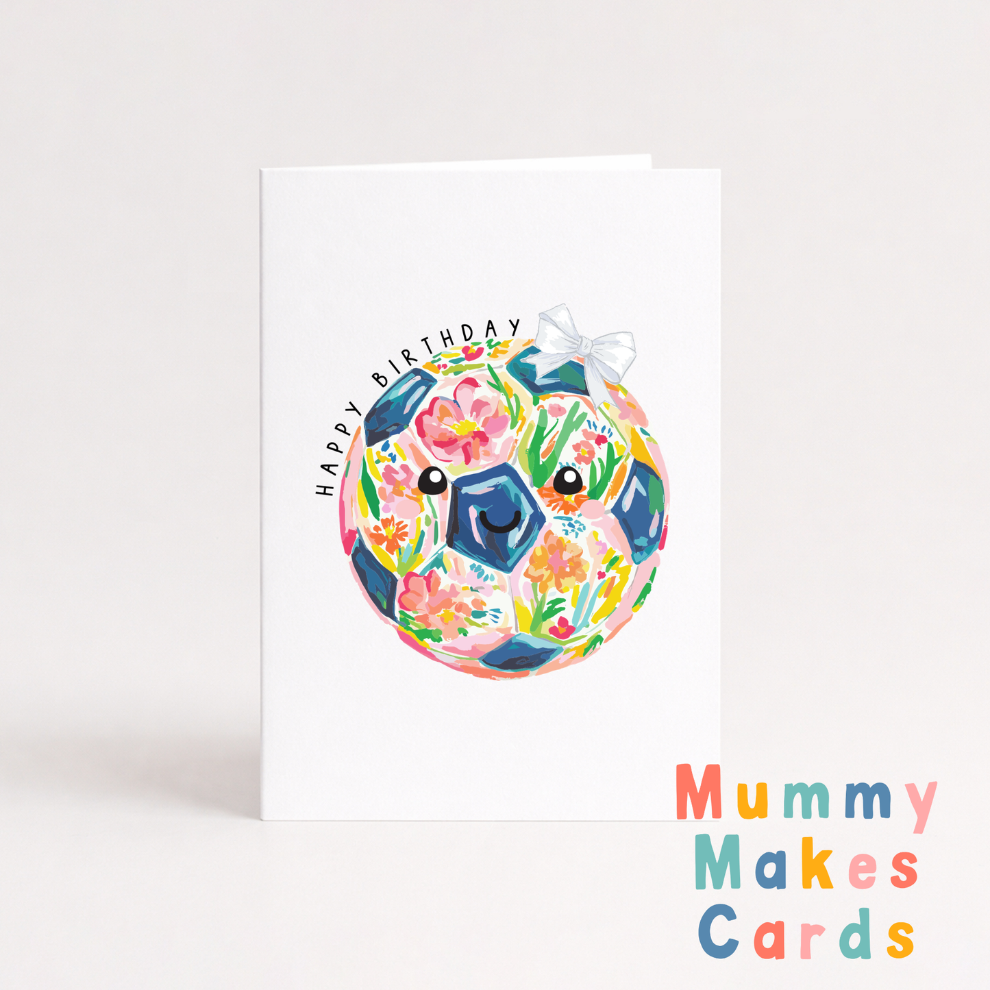 Happy Birthday - Floral Football (Design 2)